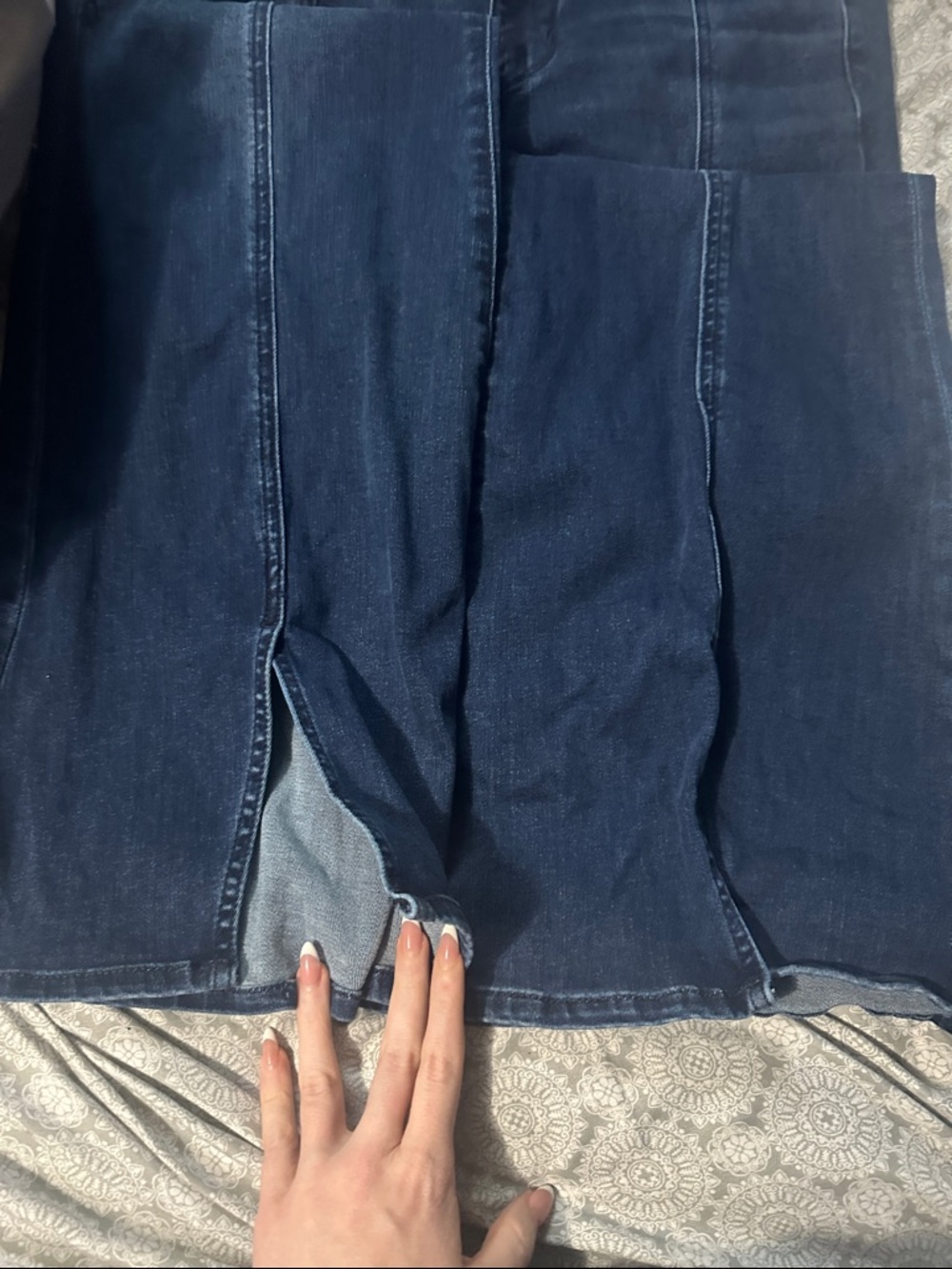 American Eagle Outfitters Festival Flare Jeans - Deep Blue Denim - Picture 5 of 6